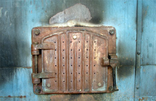 Furnace Door on Boiler